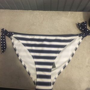 Marie Meili Striped Bikini Bottoms